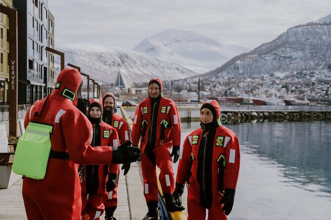 2 Hours Urban Arctic Floating Activity in the Harbours of Tromsø - Before the water: the container HQ and getting suited up
