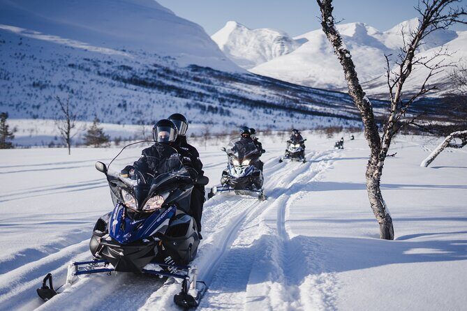 Adventure Snowmobile Safari - Getting from Tromsø to Camp Tamok: the cold commute that sets the mood