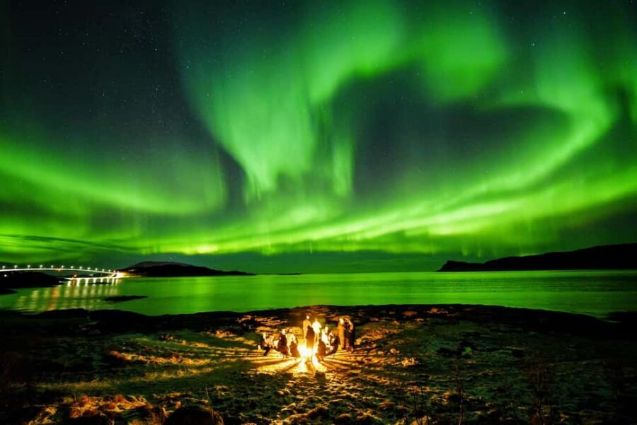 From Tromsø: Aurora Borealis Tour - Warm drinks, thermal suits, and the stop structure you’ll appreciate