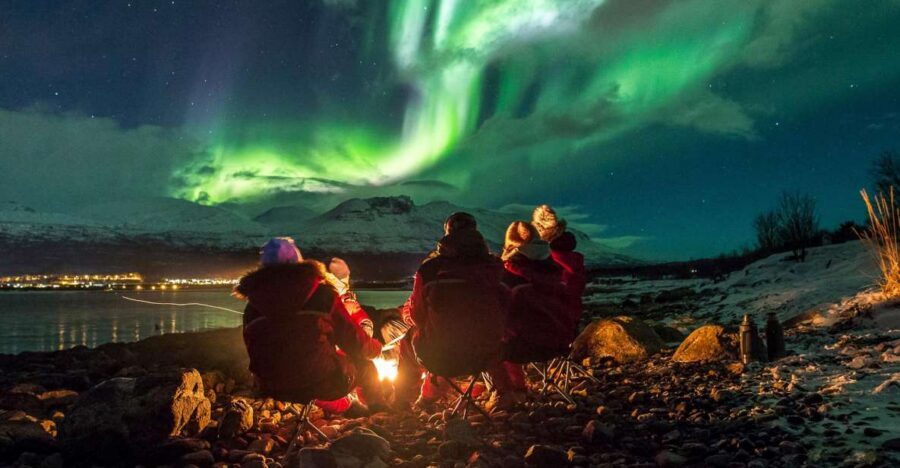 From Tromsø: Northern Lights Tour - Meeting at Magic Ice Bar: small-group size and minibus reality