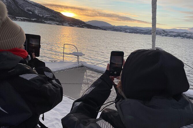 History Fjordcruise Around The Isle Of Tromso - Luxury Catamaran - Luxury catamaran comfort: heated cabin, toilet, and smart viewing