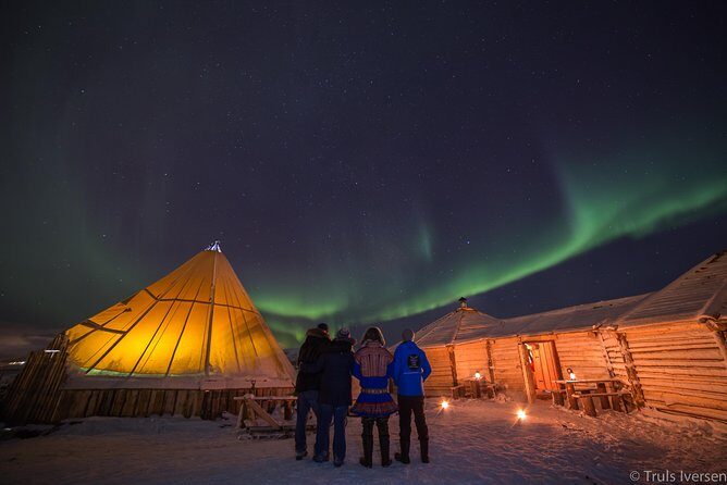 Night Reindeer Sledding with Camp Dinner and Chance of Northern Lights - Candlelit Gamme dinner and joiking: where the culture part feels real