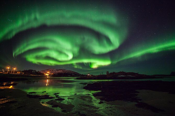 Northern Lights Safari from Tromso - Meeting outside Magic Ice Bar and getting set up for the cold