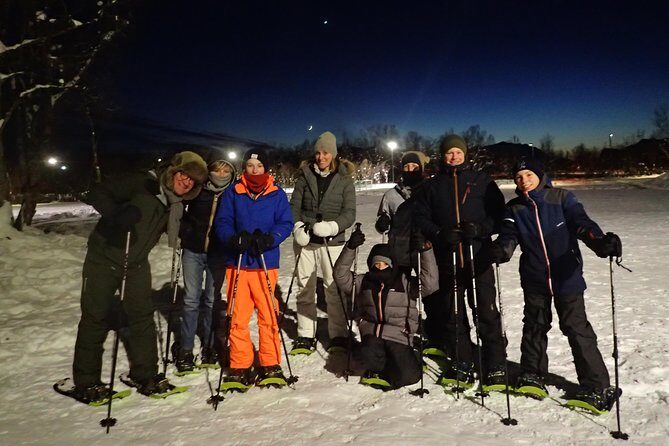 Snowshoe trip with a campfire in Tromso - Snowshoe walk through nearby forests at night