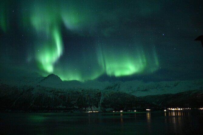 The Aurora Tour - VIP trip for northern lights, aurora borealis - Stop 1: Tromsø Fjords at night—why this setting works for aurora photos