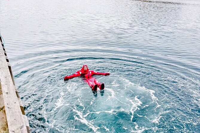 Tromso Arctic Fjord Floating - Stop at Eidkjosen: floating, marine life, and the optional jump
