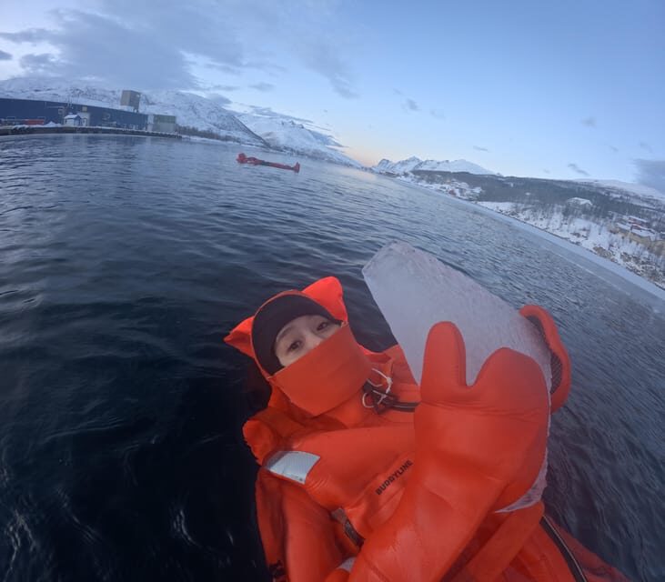 Tromsø: Arctic Fjord Floating in Survival Suit - Why Tromsø fjord floating feels so different in an orange suit