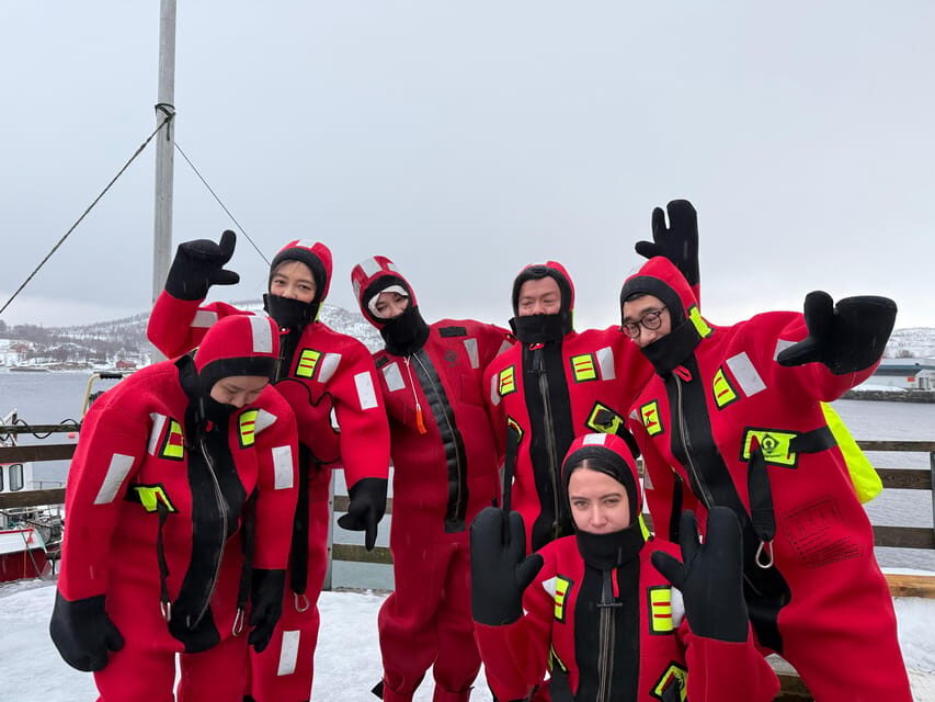 Tromsø: Arctic Fjord Floating in Survival Suit - Northern Lights chances: what to expect from October to March
