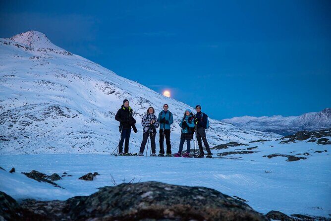 Tromsø: Arctic Landscapes Hiking / Snowshoeing Tour in the wild - Warm up at the summit stop: soup, cookies, and lunch with a view
