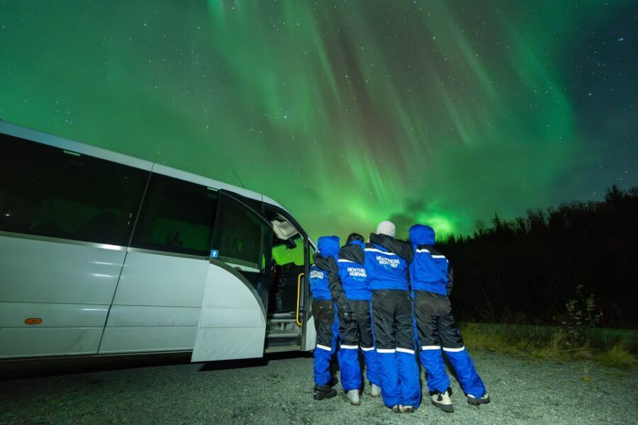 Tromsø: Aurora Borealis, Campfire, Hot Meal, Arctic Tour - Starting in the shop: hot drinks, safety talk, and where the night actually begins