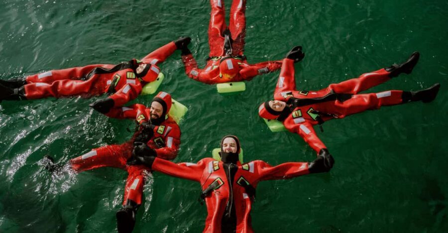 Tromsø city center Urban Floating experience - The 2-hour rhythm: briefing, 90-minute float, and a dock-jump moment