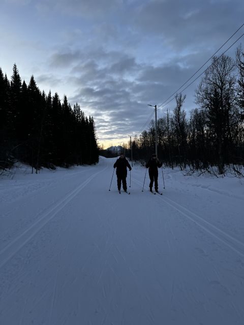 Tromsø: Cross Country Guided Skiing Course - Back on Tromsøya for sunset/sunrise: the blue-hour payoff