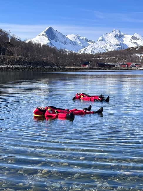 Tromsø: Fjord and Floating Safari, Arctic Floating - Arctic rescue suits: the gear that changes how brave you feel