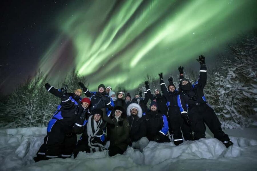 Tromsø: Northern Lights Chase + Free Professional Photos - Troms County Camp Time: Suits On, Campfire Going, Hot Chocolate in Hand